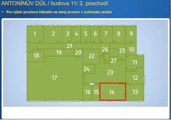 Pronájem kanceláře, Jihlava, 46 m2
