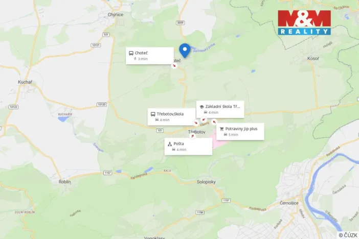 Prodej pozemku pro bydlení, Choteč, 1703 m2