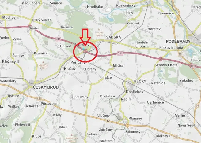 Prodej podílu lesa, Poříčany, 7349 m2