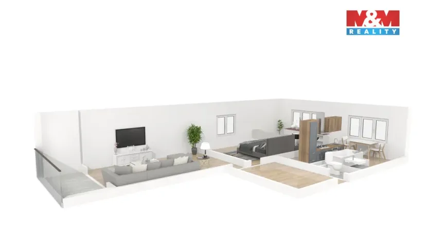 Pronájem bytu 3+1, Poběžovice, Budovatelů, 69 m2