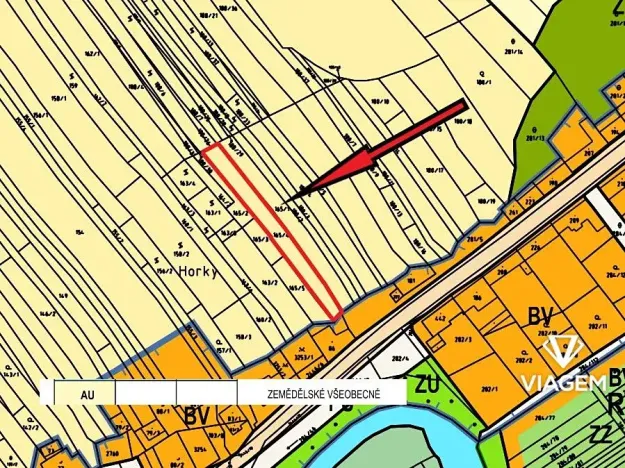 Prodej zahrady, Ježov, 702 m2