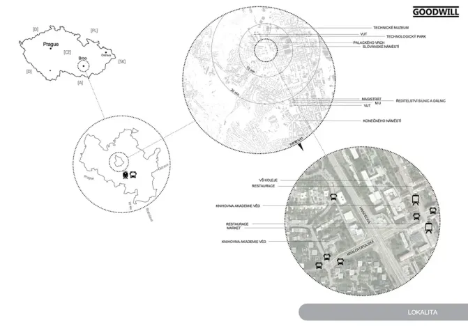 Pronájem bytu 1+kk, Brno, Královopolská, 37 m2