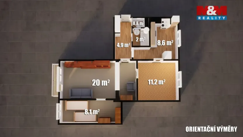 Prodej bytu 3+1, Šluknov, Rumburská, 63 m2