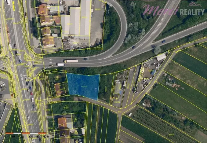 Prodej komerčního pozemku, Kunovice, 1022 m2