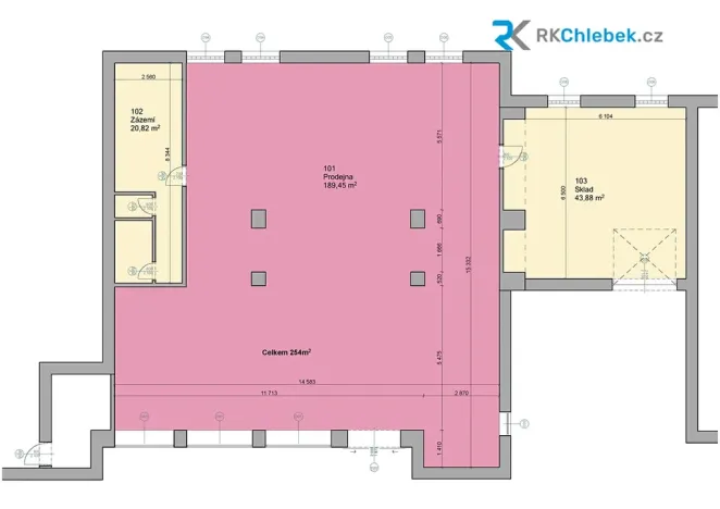 Pronájem obchodního prostoru, Frýdlant nad Ostravicí, Hlavní, 254 m2