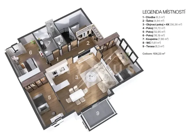 Prodej bytu 4+kk, Praha - Zbraslav, K Havlínu, 104 m2