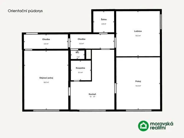 Prodej bytu 3+1, Brno, Jírovcova, 69 m2