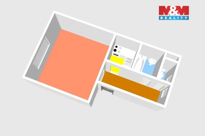 Prodej bytu 1+kk, Čáslav - Čáslav-Nové Město, Boženy Němcové, 33 m2