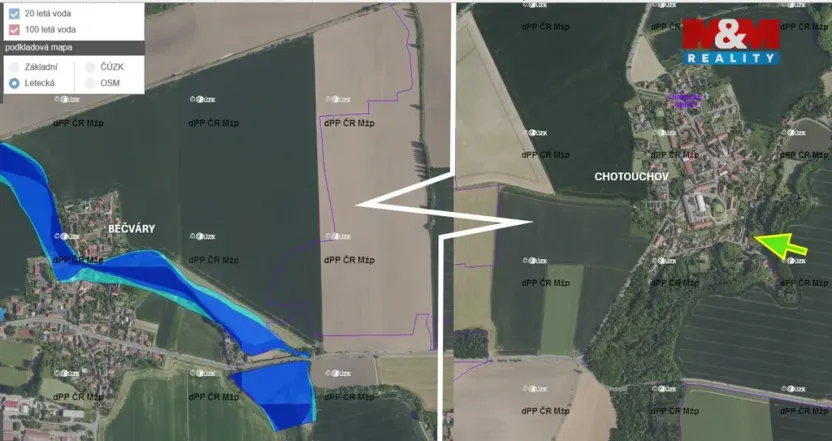 Prodej zahrady, Kořenice - Chotouchov, 1304 m2