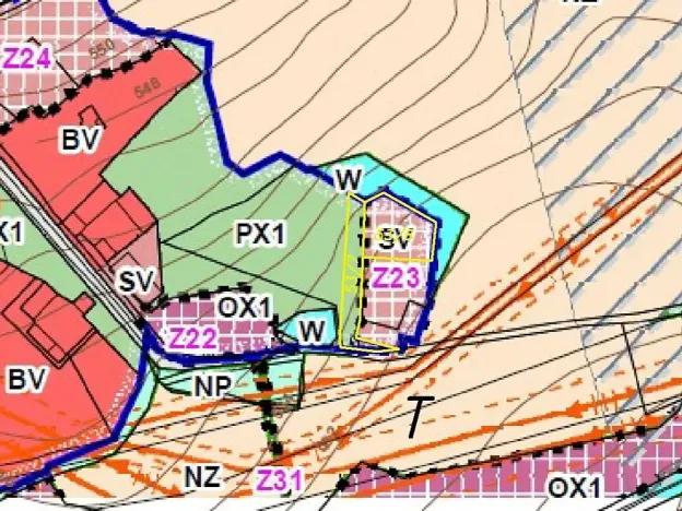 Dražba pozemku pro bydlení, Dolní Nivy, 1221 m2