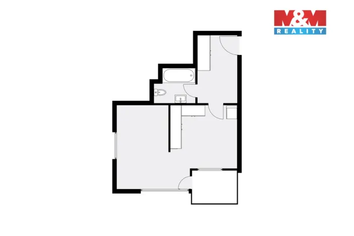 Prodej bytu 1+kk, Hradec Králové, Rybova, 41 m2