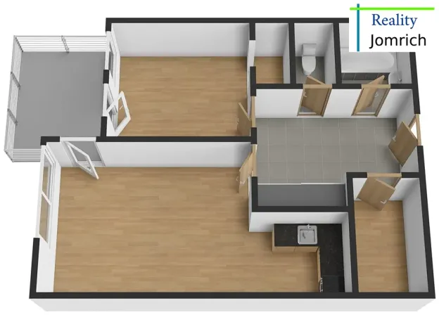 Pronájem bytu 2+kk, Liberec, Jeronýmova, 60 m2