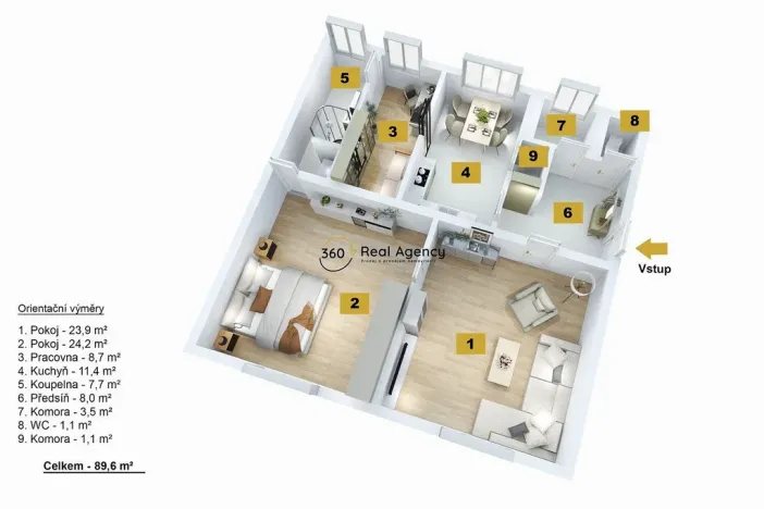 Prodej bytu 3+1, Liberec - Liberec V-Kristiánov, Husova, 90 m2