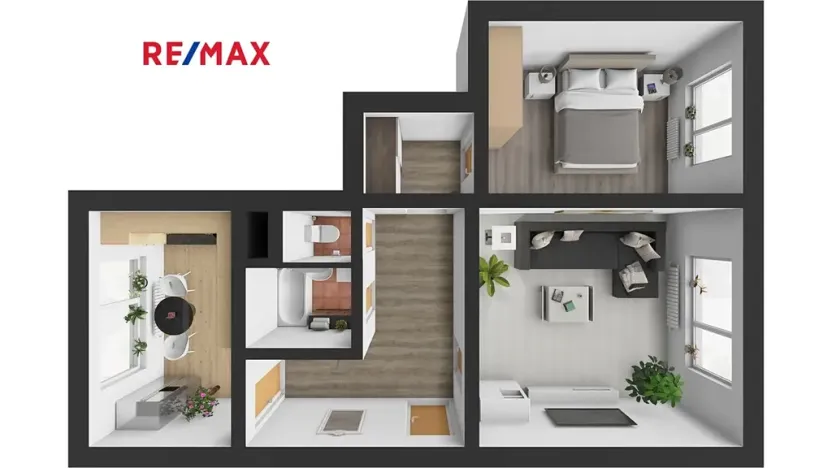 Pronájem bytu 2+1, Česká Lípa, Červeného kříže, 56 m2