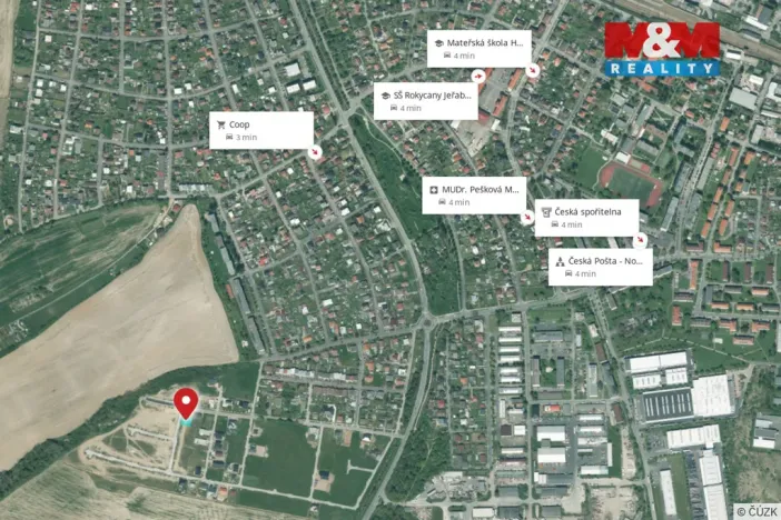 Prodej pozemku pro bydlení, Rokycany - Střed, 818 m2