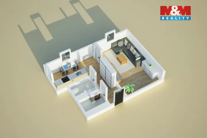 Prodej bytu 1+1, Heřmanův Městec, Heřmanského, 44 m2