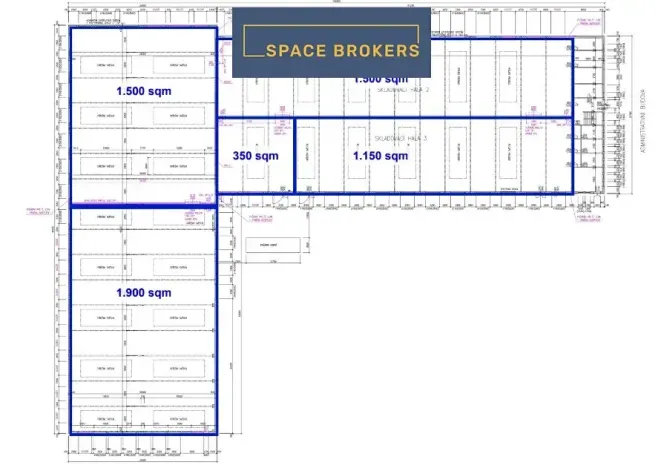 Pronájem skladu, Bystřany, 1500 m2