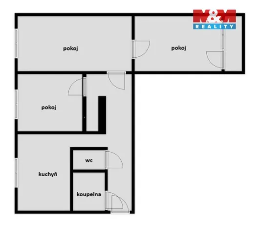 Prodej bytu 3+1, Jirkov, SNP, 76 m2
