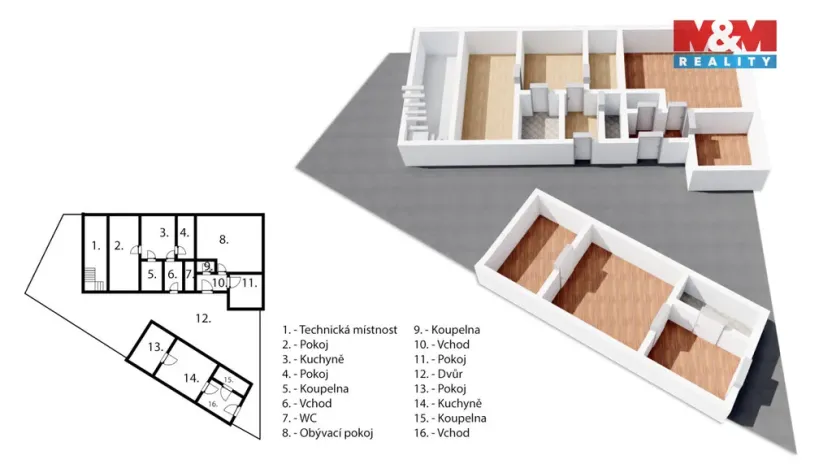 Prodej činžovního domu, Kladno - Kročehlavy, Štítného, 121 m2
