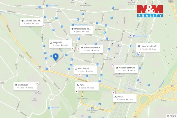 Prodej bytu 2+kk, Děčín - Děčín IV-Podmokly, Jungmannova, 84 m2