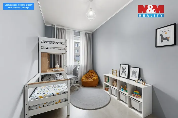 Prodej bytu 3+1, Ústí nad Labem - Severní Terasa, Ježkova, 78 m2