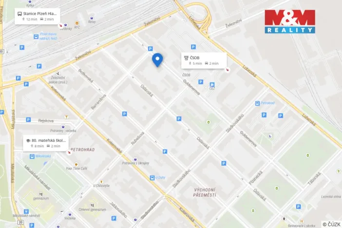 Prodej bytu 1+kk, Plzeň - Východní Předměstí, Guldenerova, 52 m2