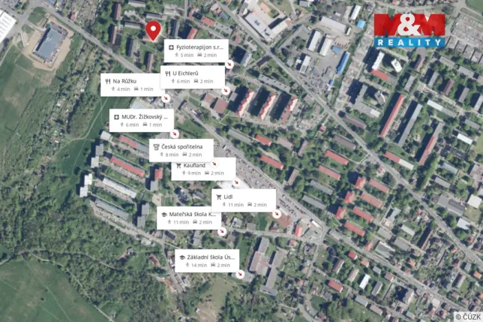 Pronájem bytu 2+1, Ústí nad Labem - Všebořice, Hornické domy, 56 m2