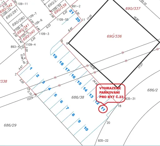 Pronájem bytu 2+kk, Liberec, Polní, 57 m2