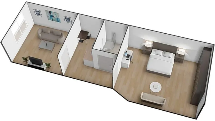 Pronájem bytu 2+1, Brno - Maloměřice, Obřanská, 44 m2