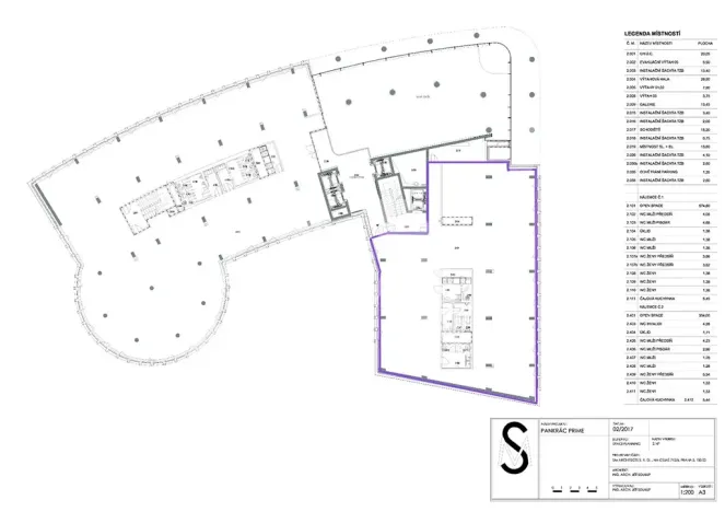 Pronájem kanceláře, Praha - Nusle, Lomnického, 423 m2