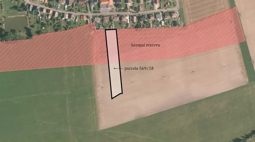 Prodej pozemku pro bydlení, Těně, 4546 m2