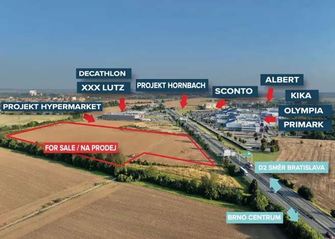 Prodej komerčního pozemku, Brno, 40000 m2