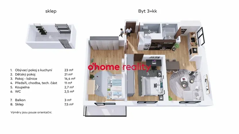 Prodej bytu 3+kk, Olomouc, Lazecká, 77 m2