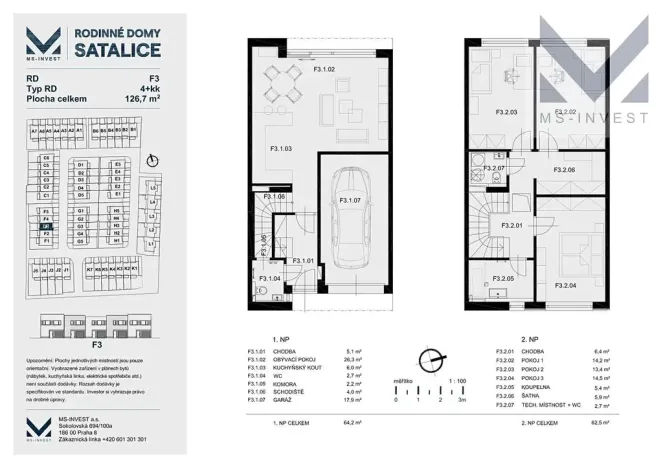 Prodej rodinného domu, Praha - Satalice, Trabantská, 127 m2