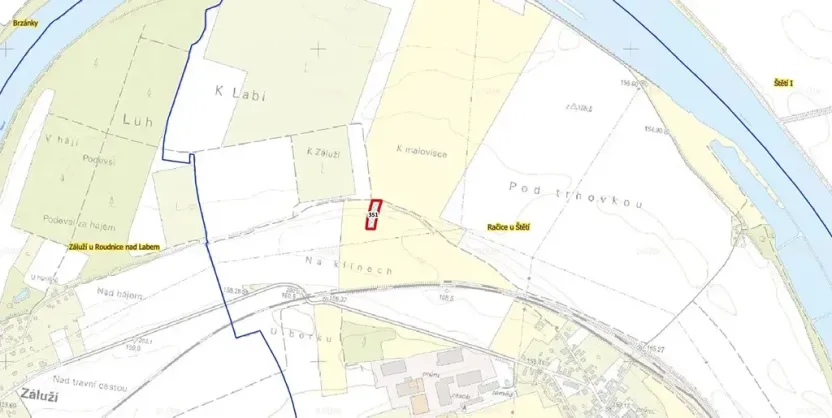 Prodej pozemku, Račice, 2554 m2