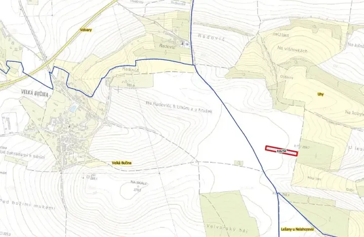 Prodej pole, Uhy, 5101 m2