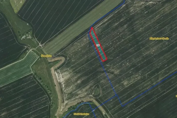 Prodej pole, Vlkaneč, 5400 m2