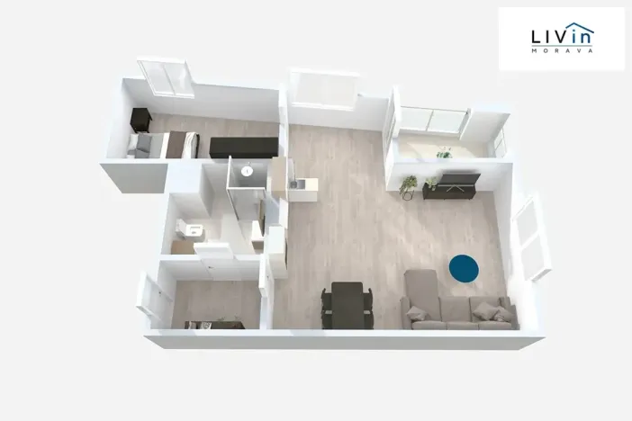 Pronájem bytu 2+kk, Olomouc, Wolkerova, 58 m2