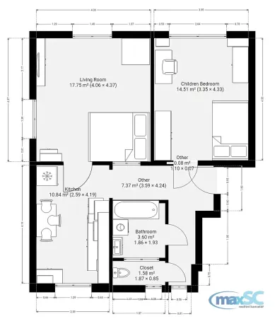 Pronájem bytu 2+1, Holice, Holubova, 64 m2