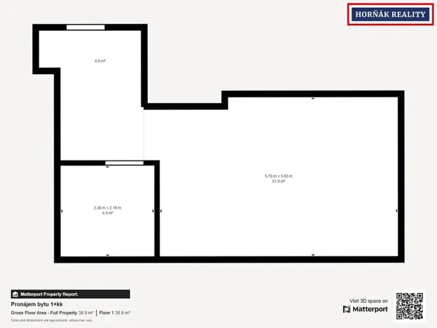Pronájem bytu 1+kk, Žďár nad Sázavou, 32 m2