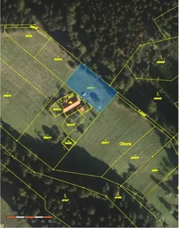 Dražba louky, Staré Hamry, 1476 m2