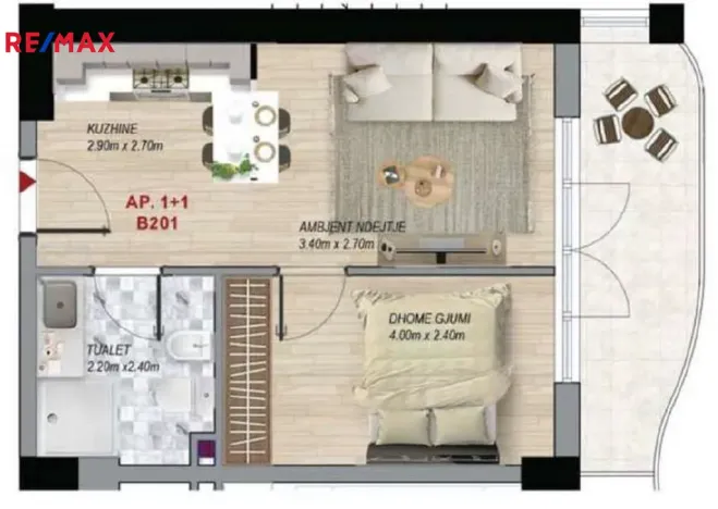Prodej bytu 2+kk, Qerret, Kavaja, Albánie, 35 m2