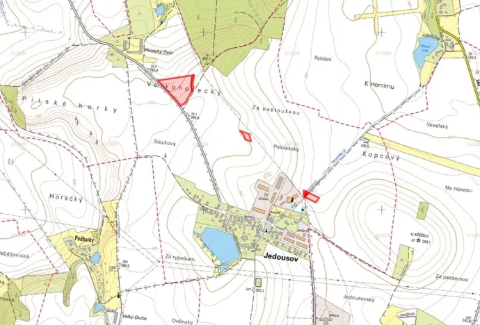 Prodej podílu pole, Jedousov, 11814 m2