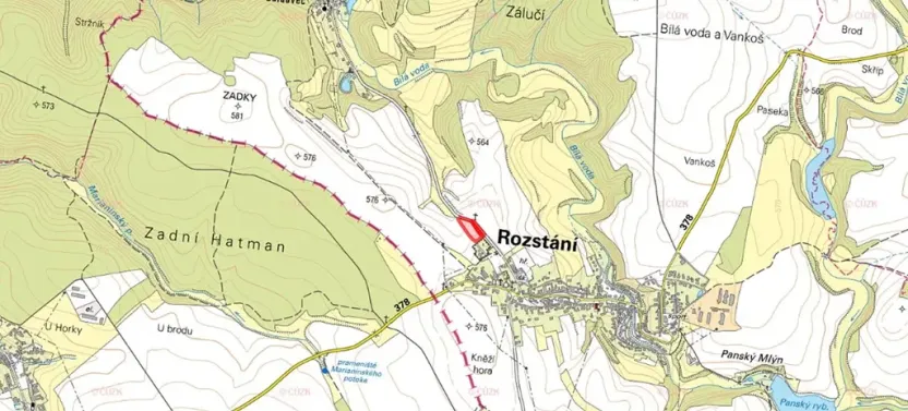 Prodej pole, Rozstání, 5848 m2