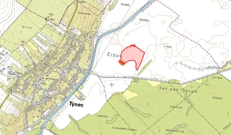 Prodej pole, Týnec, 18563 m2