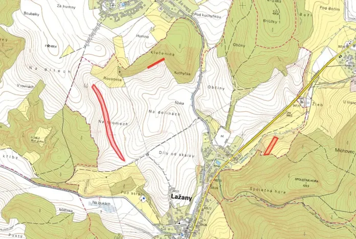 Prodej pole, Lažany, 11921 m2