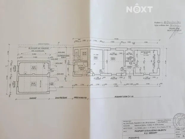 Prodej rodinného domu, Smidary, Husova, 70 m2