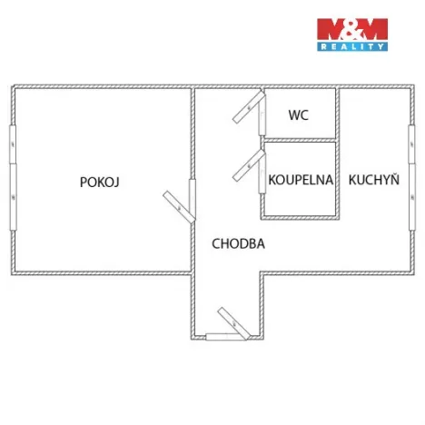 Pronájem bytu 1+1, Opava - Město, Kolářská, 35 m2