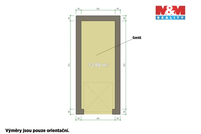 Pronájem garáže, Plzeň - Východní Předměstí, Motýlí, 15 m2