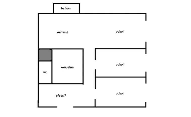 Pronájem bytu 3+1, Ostrava, Sokolovská, 62 m2